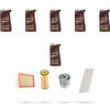 HOFFCAR Kit tagliando 4 FILTRI e 6L OLIO M compatibile con Mercedes Classe B (W245) B180 CDI 80kw Dal 2005 al 2011