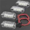 Meimeier Luci di avvertimento della porta dell'automobile con cablaggio del cavo per PASSAT B6 B7 CC Jetta Golf 5 6 MK6 7 MK7 EOS Tiguan Sharan Scirocco (4)