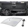 LUWU [Aggiornamento] Parasole auto parabrezza anteriore compatibile con Audi A3 8Y 2021-2026 parasole parabrezza pieghevole protezione solare raffreddamento protezione UV accessori A3 8Y