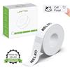Nelko P21 - Nastro adesivo per etichettatrice, 15 x 40 mm, compatibile con etichettatrice P21, per casa/ufficio/scuola, 180 etichette/rotolo, bianco