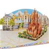 Favour Pop Up® Biglietto pop-up 3D Barcellona - biglietto di auguri fatto a mano - idea regalo per gli appassionati di Barcellona - buono di viaggio, compleanno, ricordo delle vacanze XP862