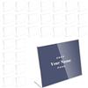 heavenlife 30 Pezzi Porta Etichette Trasparente, Porta Avvisi da Tavolo 7x4 cm, Porta Etichette in Acrilico, Porta Cartellino del Prezzo, Espositore da Tavolo Inclinato, Stand Nome Tavolo (C)