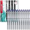 uni-ball Vision Elite UB-200 - Penna a sfera con pennino medio da 0,8 mm, confezione da 12, inchiostro blu, in confezione regalo