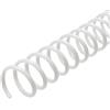 RAYSON Spirali per rilegatura a spirale, 50 fogli, 9,5 mm, passo 4:1, colore bianco, confezione da 100
