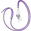 Payivsve Porta Badge da Collo, Tracolla per Badge, Lunghezza Regolabile, Laccetto Porta Badge per Cordino per ID Card, Keys, Tickets etc（Viola scuro）