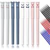 Relota 8 pezzi Penne Cancellabili Gel, Set a forma di animale con 24 pezzi | Ricariche per Bambini Studenti Adulti, 0.35 mm per Scuola, Ufficio, Cancelleria