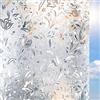 TYSIFUMU Pellicola per finestre privacy autoadesiva, opaca, senza colla, anti UV, decorativa, effetto vetro colorato, copertura per finestre, pellicola satinata per finestre, motivo tulipano (30 x 400 cm)