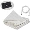 NEWFUN Grounding Sheets, Grounding Mat, Grounding Bed Sheet, Tappetino di Messa a Terra di Alta Qualità per Migliorare il Sonno e la Salute, con Cavo di Messa a Terra UE e Spina (68 * 132)