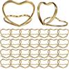 Siyrdxcbt 50 Segnaposto a Cuore Doppio Strato Oro Segnaposto Segna Posto Segnaposto Matrimonio Adatto per Matrimoni Feste Tavoli da Pranzo Uffici e Compleanni