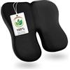 HELILBSRIAIN Cuscino Sedia Ufficio Ergonomico - Cuscino per Sedia da Ufficio in Memory Foam con Apertura per Coccige, Cuscino Sedia adatto per Auto, Gaming e Sedia a Rotelle
