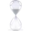 GNEGNI LIFE Clessidra da 15 minuti, sabbia bianca, clessidra decorativa in vetro, clessidra media per casa, scrivania, aula, ufficio, decorazione per matrimoni