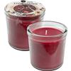 Ikea STORTSKON - Candele profumate rosso scuro in barattoli di vetro, frutti di bosco e verdure a foglia, 40 ore ciascuna, set da 2