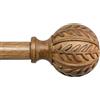 Gormena Bastone Tenda Estensibile Effetto Legno Scuro 80-218 CM