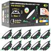 CLAR - Downlight LED da Incasso Soffitto, Faretti LED per Interni Dimmerabili 7W, Selettore 3 Tonalità, Nero (Pack 10)