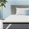 DEWINNER topper materasso matrimoniale, 180x200 cm, 7,5 cm di memory foam, con fodera rimovibile, fresco, traspirante, ipoallergenico, certificato Oeko-TEX, lavabile in lavatrice.