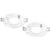 PATIKIL 120mm (4,72) Kit di Staffe Montaggio Universali per Apparecchi Illuminazione, 2 Set di Staffe Incrociate Plafoniere a Soffitto per Luce Parete Luce a Incasso Lampadario