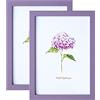 Mochose - Cornice per foto formato A4, colore viola, per tavolo o parete, confezione da 2 pezzi