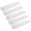 Toyvian Set 5 Pale di Ricambio Bianche per Ventilatore a Soffitto 52 Pollici, Supporto Resistente per Sostituzione Semplice, Accessori per Ventilatori da Soffitto Adatti a Casa,