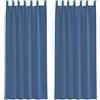 vidaXL Tende in Voile con Passanti 2 pz Blu Reale 140x260 cm, Tenda a Rete, Tenda Trasparente, Voile per Finestra, Trattamento Finestra