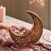 Lights4fun Lampada da Tavolo da 25 cm a LED con Timer a Pile Decorazione del Ramadan