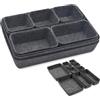 LMUTUSS Organizer in feltro per cassetti, set di 9 pezzi, 4 misure, protezione dai graffi, design minimalista per casa, ufficio e bagno (grigio scuro)