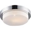 Lampenlux Lampada LED per esterni Dario IP44, 230 V, E27, Ø 35 cm, lampada da soffitto rotonda, in vetro cromato, da terrazzo