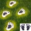 jindaaudio Solar Cat Claw Lighting Luci Solari Pavimento da Esterno Giardino Terra, 4 Pack Percorso di Lampada di Stampa a Zampa Solare Led Bianco Caldo Design a Forma di Zampa Artiglio di Cane Gatto Animali