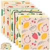 KEGAJEGA 10 panni svedesi biodegradabili, 19,5 x 17 cm, in spugna, lavabili, super assorbenti, riutilizzabili, per cucina, bagno, elettrodomestici, vetro (frutta)