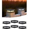 BRIMAX Plafoniera Solare per Pali 9x9 / 10x10 / 12x12 cm | 6 Pezzi