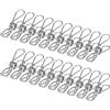Vicloon Mollette Acciaio Inox, 100 Pezzi Mollette Clip Mollette Bucato Piccola Clip Mollette in Acciaio Inox per Biancheria da Letto, Asciugamani, Calze, Cartolina, Foto, Chiusura per Snack