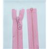 LIL YKK - Cerniera lampo con denti in plastica n. 5, misura media, divisibile, 513 rosa chiaro, 40 cm