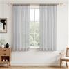 MRTREES 2 Pezzi Tende Voile Trasprarenti Soggiorno con Tasca per Asta 140x160cm Grigio Chiaro Tenda Leggere per Camera da letto salotto Moderne 160 Altezza Cucina Casa interni Finestra