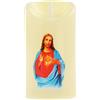WOVEBIUS Candela elettronica senza fiamma pilastro luce decorazione uomo sacro con cuore