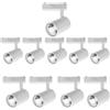 JANDEI - Pack x10 Faretto da Soffitto a Binario Led 40W, Bianco Freddo 6000K, 2700 Lumen, 220V 50-60Hz Monofase, Alluminio Spogliatoio, Vetrina, Negozio, Ufficio, Colore Bianco
