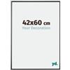 yd. Your Decoration - Cornice 42x60 cm - Nero Lucente - Decorativa Parete in Plastica con Vetro in acryl - Antiriflesso - 42x60 Cornice - Evry