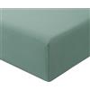 RUIKASI Lenzuolo con Angoli Una Piazza e Mezza Francese - Oeko Tex Lenzuola Sotto con Angoli ed Elastico per Letto in Microfibra, 140x200 Verde Chiaro