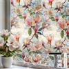 Mgood Pellicola per Vetri Finestre 44x200cm Motivo di Magnolia Rosa, Effetto Arcobaleno, Pellicola Decorativa Elettrostatica per Vetri Privacy per Casa Cucina Ufficio