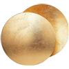 HYJAUSXB Applique Rotonda in Rame Dorato - Lampada Creativa con Concetto lunare e Eclissi Solare per Soggiorno, Camera da Letto, corridoio, Scale in Stile Nordico, Comodino, Illuminazione Interna