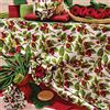 BOTTARO Tovaglia Cucina 6 Persone In Puro Cotone Mercerizzato 100% (cm 140x180-6 Persone) (CHERRY)