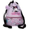 Pepe Jeans Sanrio Kuromi Retropop Zaino con Zip Viola 35x46x1 cm Poliestere 1.6L