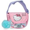 Hello Kitty Sanrio Hello Kitty Bows Borsa a Tracolla with Rosa Flap 16x14x5 cm PVC