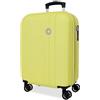 Roll Road Menorca Giallo Valigia da Cabina 38x55x20 cm Rigido ABS Lucchetto a Combinazione Integrato 35L 2.6kg 4 Doppie Ruote Estensibile Bagaglio a Mano