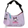 Pepe Jeans Sanrio Kuromi Retropop Borsa a Tracolla Viola 24x13x6 cm Poliestere