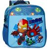 Marvel Joumma Marvel Iron Friends Zaino per l'Asilo Blu 23x25x10 cm Poliestere 5.75L