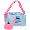 Disney Joumma Disney Stitch Hearts Borsa a Tracolla Blu 19.5x11.5x7.5 cm Poliestere
