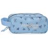 Pepe Jeans Olivia Estuche Triple Blu Claro 22x10x9 cm Poliestere 1,98L di Joumma Bags