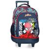 Disney Joumma Marvel Grafity of Spiderman Zaino Compatto 2 Ruote Blu Navy 32x45x21 cm Poliestere