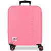 Pepe Jeans Aris Fucsia Valigia da Cabina 40x55x20 cm Rigido ABS Chiusura a Combinazione Integrata 37L 2.6kg 4 Doppie Ruote Bagaglio a Mano di Joumma Bags