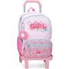 Enso Girl Zone Zaino Scolastico Doppio Scomparto con Trolley Fucsia 32x44x17 cm Poliestere 24L