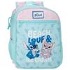 Disney Joumma Stitch Beach & Love Zaino da Passeggio Verde Turchese 23x28x10 cm Poliestere